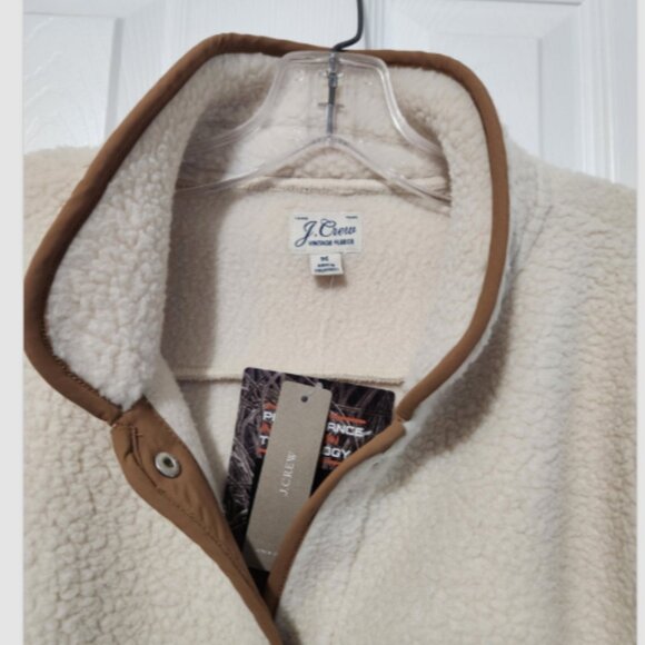 J Crew Sherpa Fleece Polartec Thermal Pro Snap Jacket - Picture 5 of 13